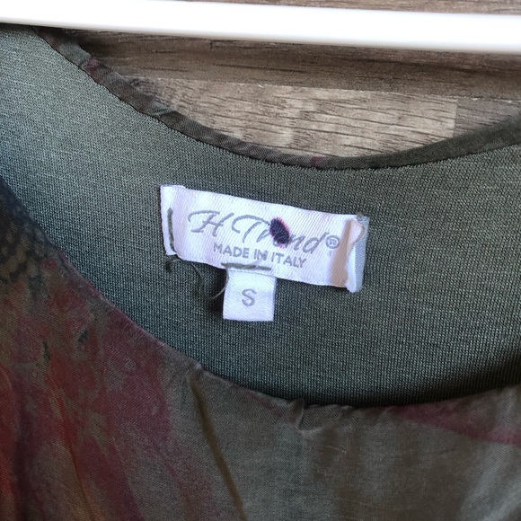 H Trend Made in Italy Silk Floral Layered Tank M - Picture 3 of 5